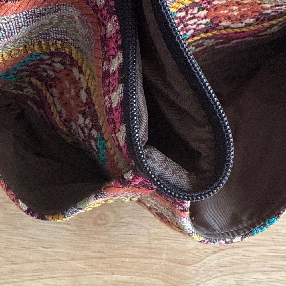 Danny K Boho Tapestry Crossbody Shoulder Bag Multicolor Made in USA Artisan Folk - Picture 11 of 16